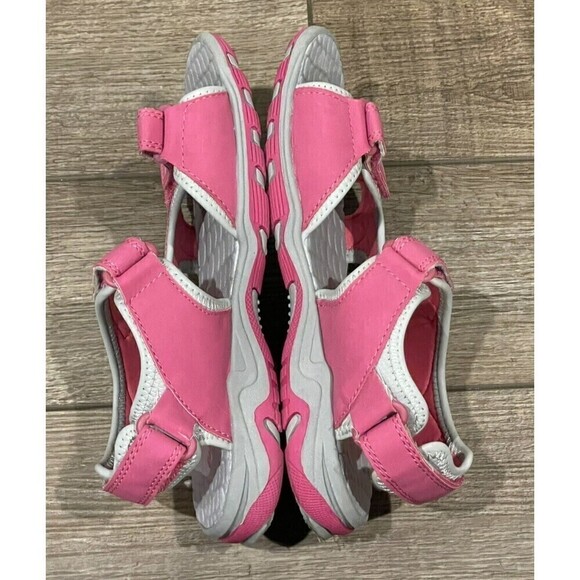 Eddie Bauer Kelsey Sport Sandals Girls Size 4 Pink Adjustable Straps Shoes - Picture 8 of 12